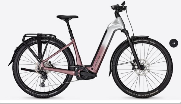 Focus AVENTURA² 6.8 Wave Nepalsilver / Mauve 800Wh 100Nm